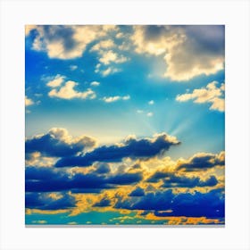 Sky With Clouds 2 Canvas Print