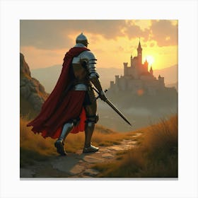 Knight In Shining Armor Canvas Print