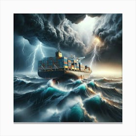 Stormy Sea Canvas Print