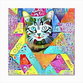 Kitten Cat Pet Animal Adorable Fluffy Cute Kitty Canvas Print