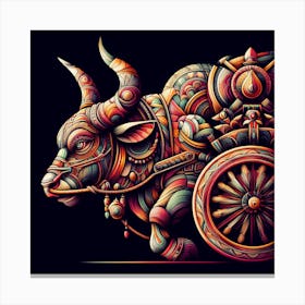 Ox Cart Canvas Print