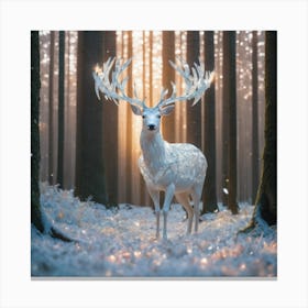 Crystal stag Canvas Print