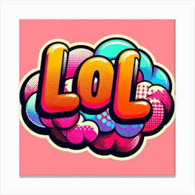 Lol Pop Illustration Canvas Print