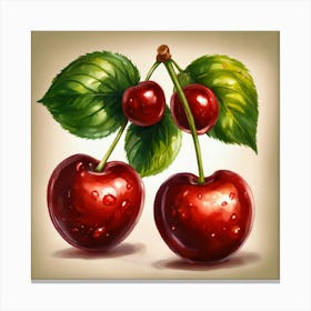 Two Cherrys (1) Canvas Print