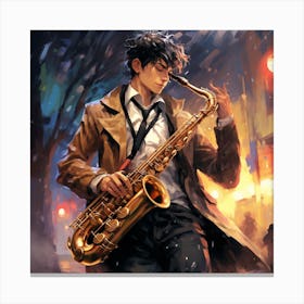 Saxophone Player 1 Canvas Print
