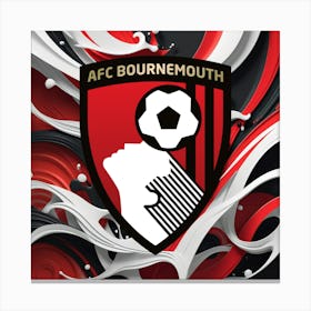 A.F.C. Bournemouth Logo Wall Arts 30 Canvas Print