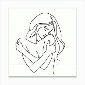 The Art Of Self Love (Line Drawing) Style C Canvas Print