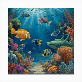 Under The Sea 1 Canvas Print