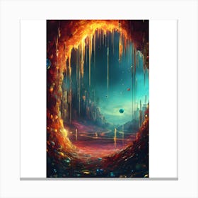 Space Cave Canvas Print