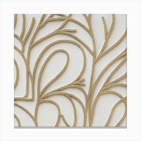 Abstract Gold Leaf Canvas Print