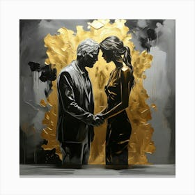 'Golden Couple' Canvas Print