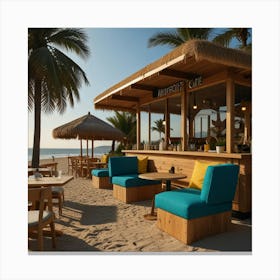 Beach Bar Canvas Print