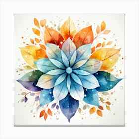 Watercolor Flower 8 Canvas Print