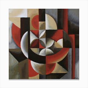 Abstract Painting Cubismo Abstract Canvas Print