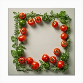 Frame Of Tomatoes 5 Canvas Print