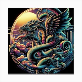 Dragon In The Sky Canvas Print