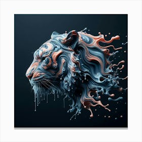 Abstract Tiger 4 Canvas Print