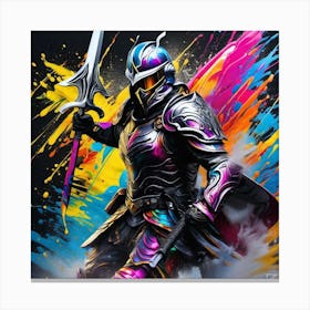 Knight In Armor 8 Canvas Print