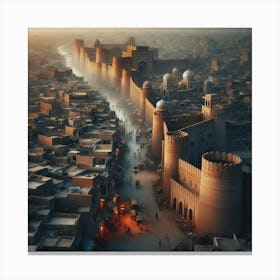 Walled City of Lahore Canvas Print