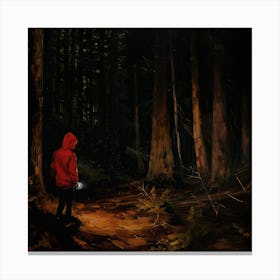 Boys In Woods 3 Fy S Canvas Print