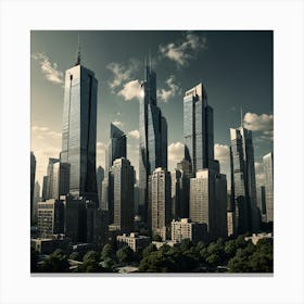 New York City Skyline 15 Canvas Print