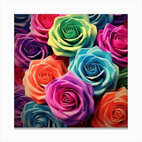 Colorful Roses 15 Canvas Print