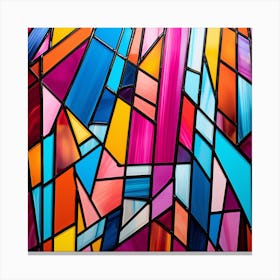Stained Glass Background 2 Canvas Print