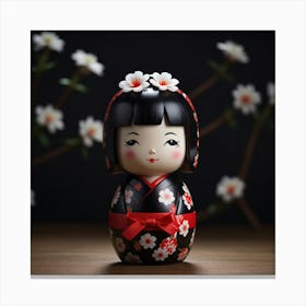 Kimono Doll Canvas Print