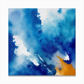 Abstract Watercolor Painting 1 Canvas Print