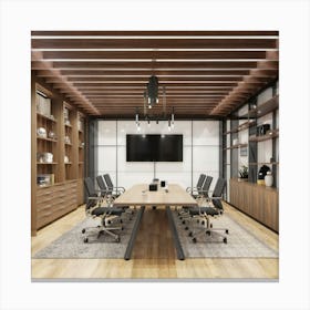 Modern Conference Room 1 Canvas Print