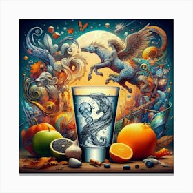 A Glass of Vodka Canvas Print