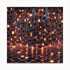 Abstract Cubes 5 Canvas Print