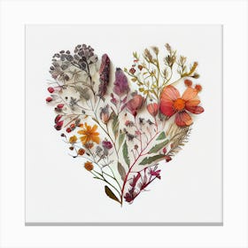 Heart Of Flowers Canvas Print