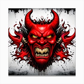 Devil Head 2 Canvas Print