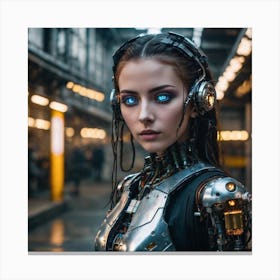 Robot Girl 1 Canvas Print