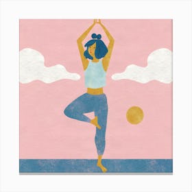 Yoga Pose Canvas Print