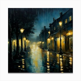 Night On The Street Canvas Print