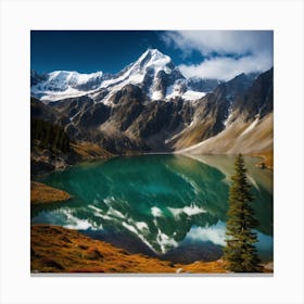 Lake In The Mountains 2 Canvas Print