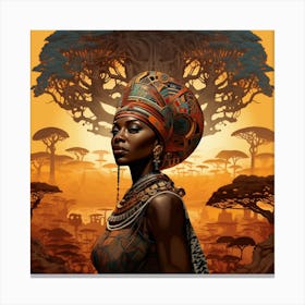 African Woman 25 Canvas Print