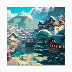 Asian Village Canvas Print