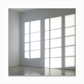 White Room With Windows 4 Canvas Print