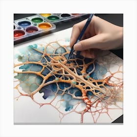 Neuron Painting Canvas Print