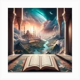 Open Book In The Sky Canvas Print