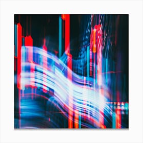 Abstract Blurred Light 1 Canvas Print