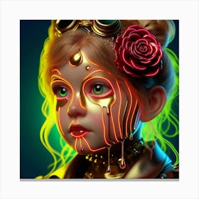 Steampunk Girl 38 Canvas Print