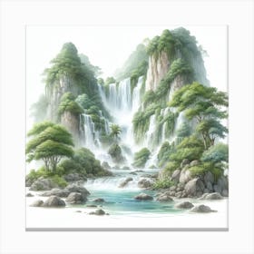 Waterfall 1 Canvas Print