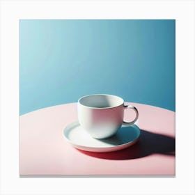 Cup And Saucer Canvas Print