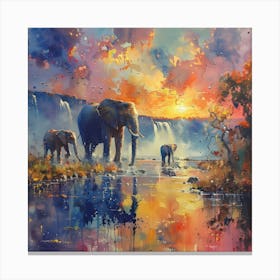 Whichever way the river flows, that is truth Canvas Print