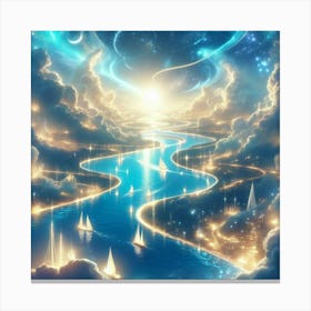 River In The Sky Canvas Print