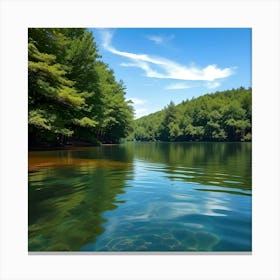 Clear Water On A Lake Canvas Print